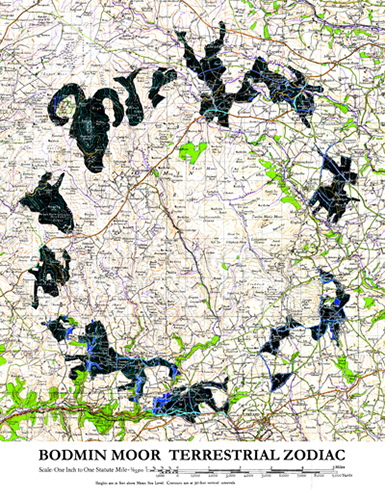 bodmin moor zodiac map