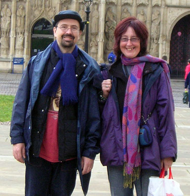 Caroline K and Danny Ayers in Exeter, November 2008